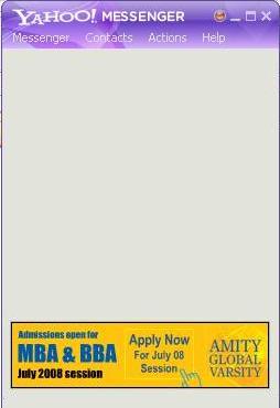Blank Screen With Yahoo Messenger 9.0