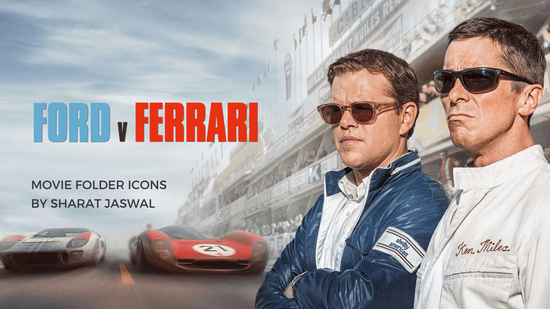 Ford v Ferrari movie folder icons