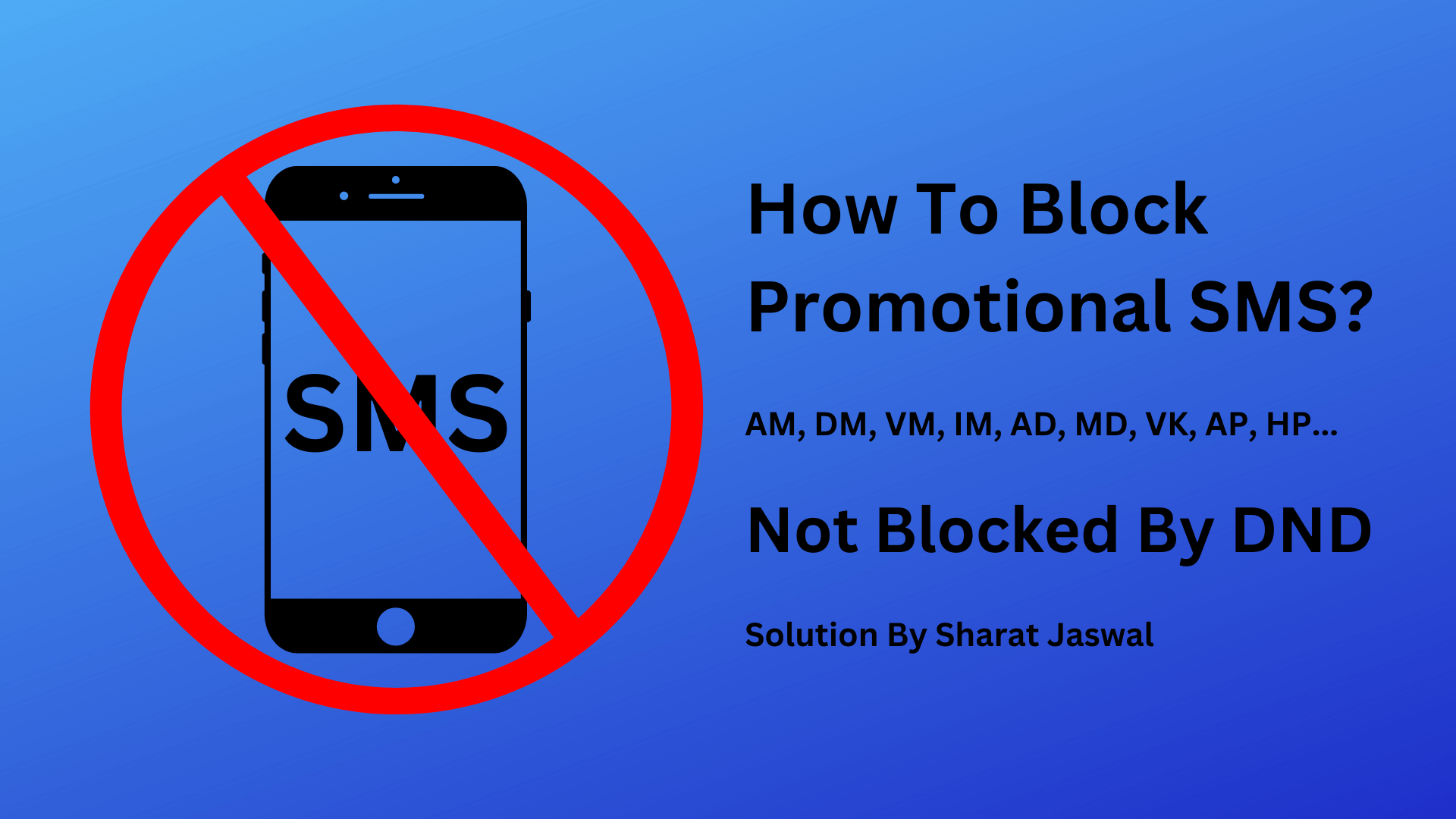 Block Promotional SMS In India